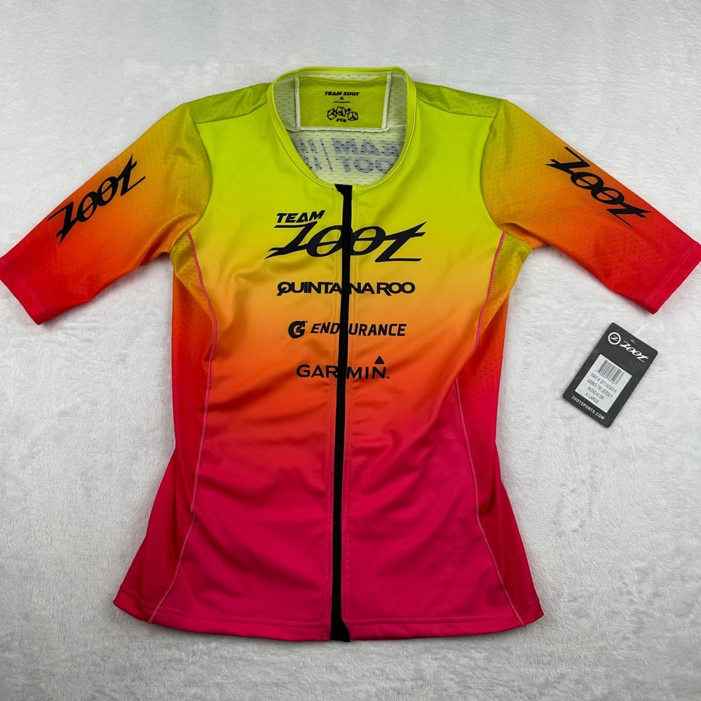 Zoot Women's XL Tri Jersey Team Zoot Racing As One Quintana Roo Garmin NWT